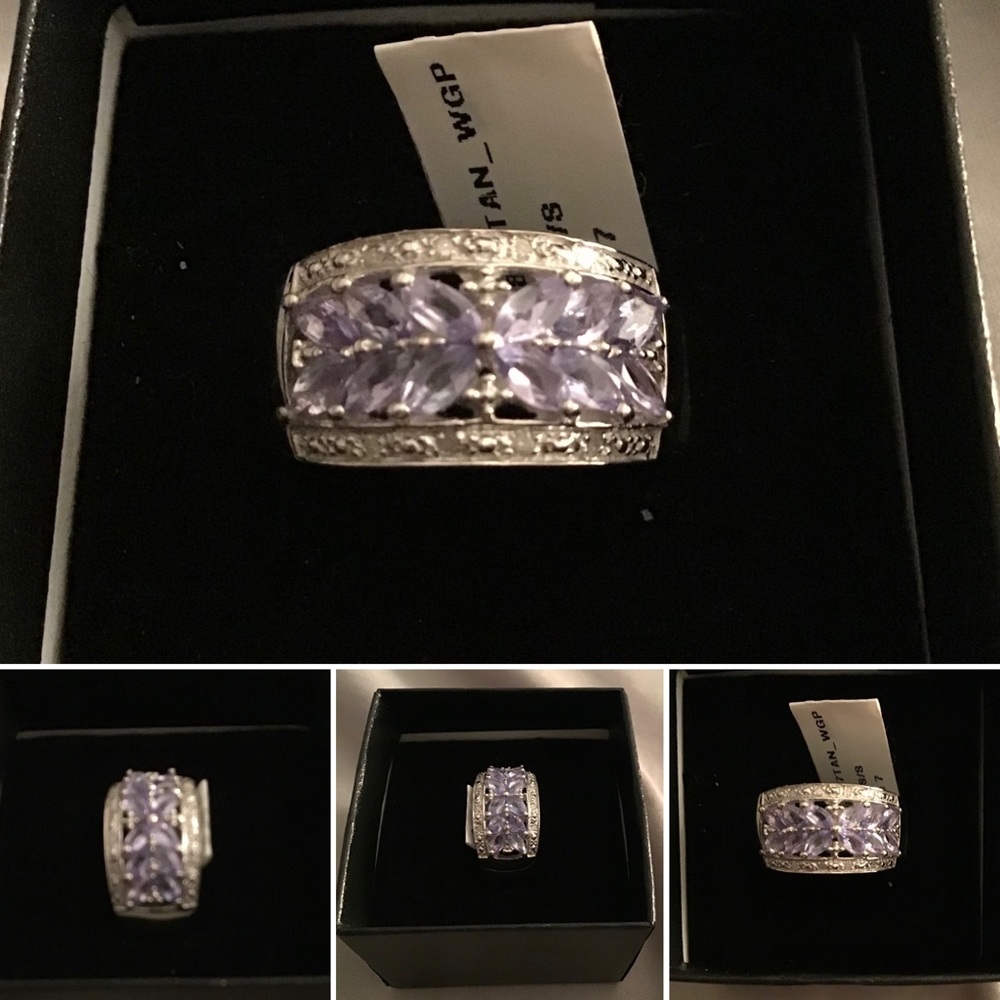 Tanzanite and Diamond Ring
